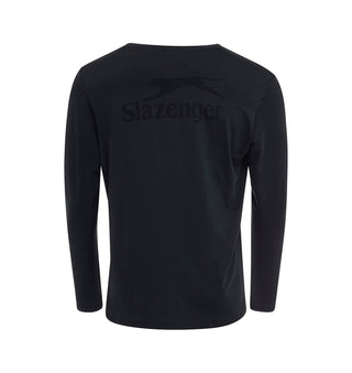 Tim Long Sleeve Tee Black-T-Shirts-Padel Corner-Clothing, pfs:label-Coming Soon, Slazenger, T-Shirt