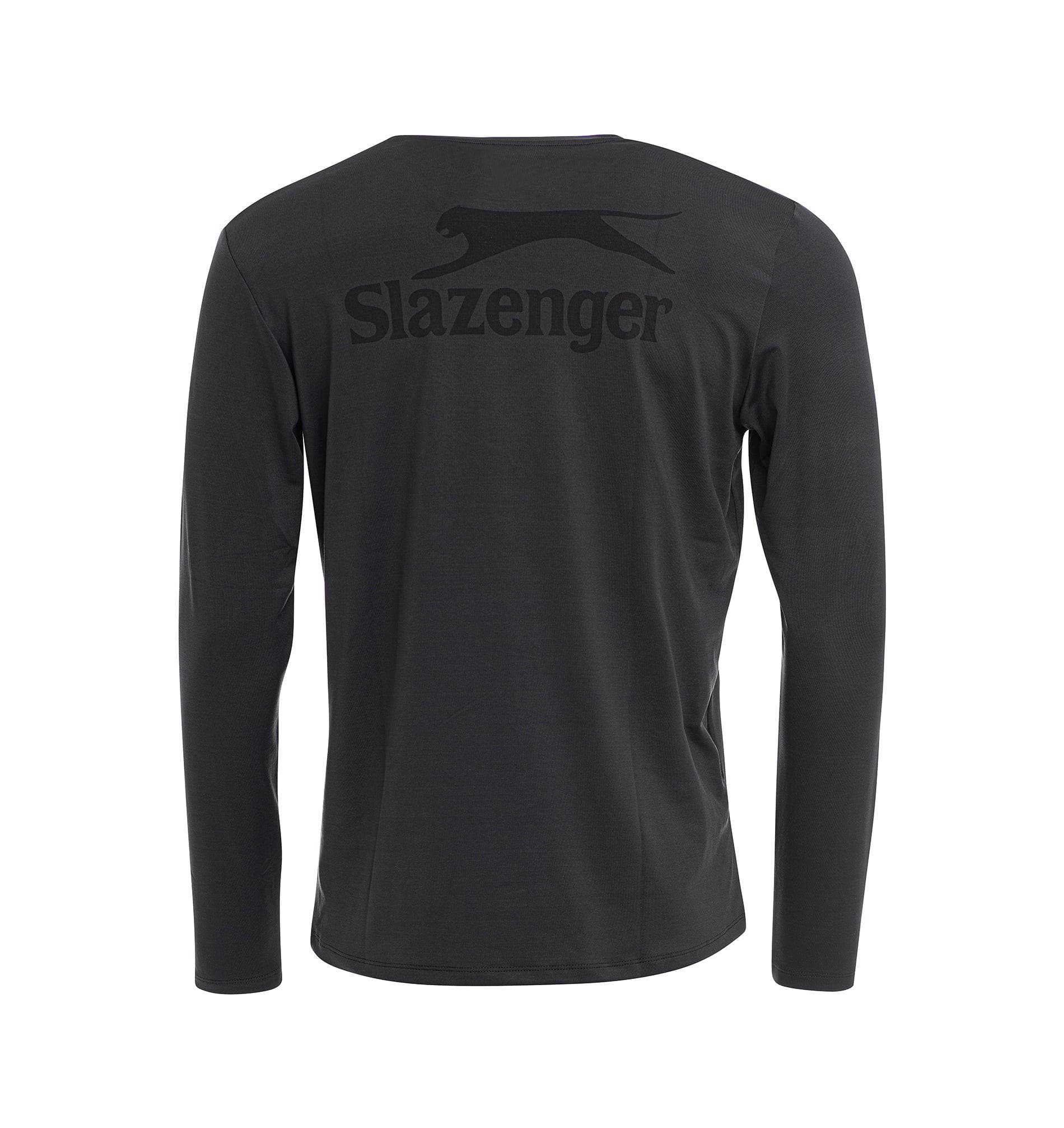 Tim Long Sleeve Tee Graphite-T-Shirts-Padel Corner-Clothing, pfs:label-Coming Soon, Slazenger, T-Shirt