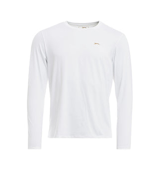 Tim Long Sleeve Tee White-T-Shirts-Padel Corner-Clothing, pfs:label-Coming Soon, Slazenger, T-Shirt